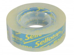 Sellotape Super Clear Sticky Tape - 1 Roll 18mm x 25m