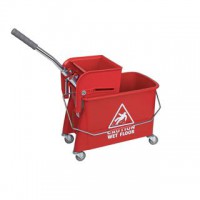 20L Speedy Mop Bucket and Wringer Red